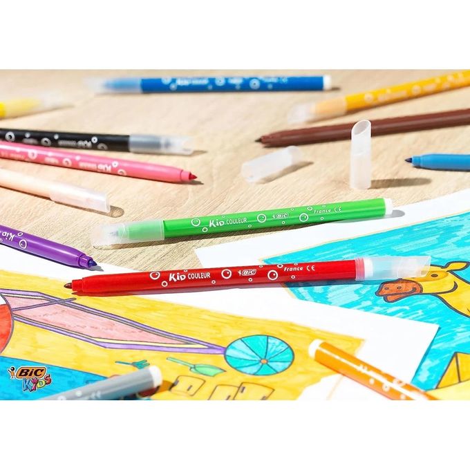 Crayon de couleur Kids Evolution x24 BIC : le lot de 24 crayons à Prix  Carrefour