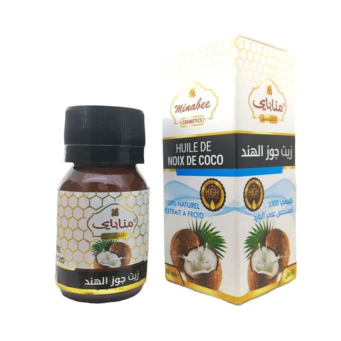 Huile de Noix de Coco Pure: Bahadourian, Huile de Noix de Coco Pure  Bouteille en Verre 25cl - Ktc, Le Bien-Être