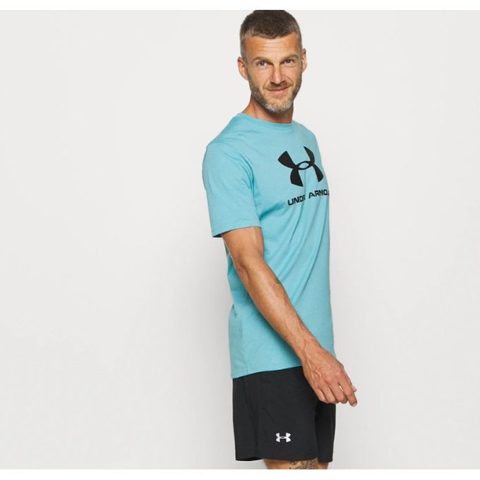 T-Shirt Homme - Cotton UA Boxed Sport Style Spring Summer - Bleu - Prix en  Algérie