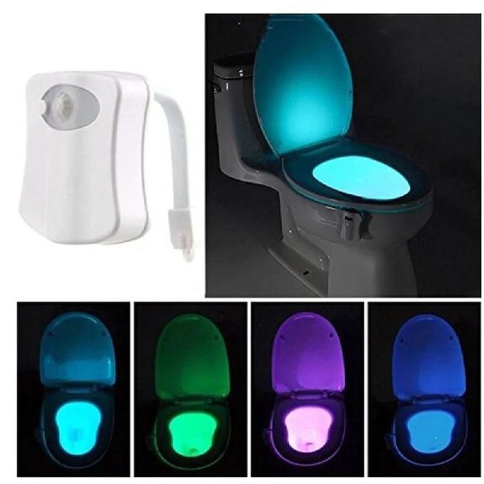 Paerduo Lampe de toilette LED rechargeable USB 8 couleurs capteur