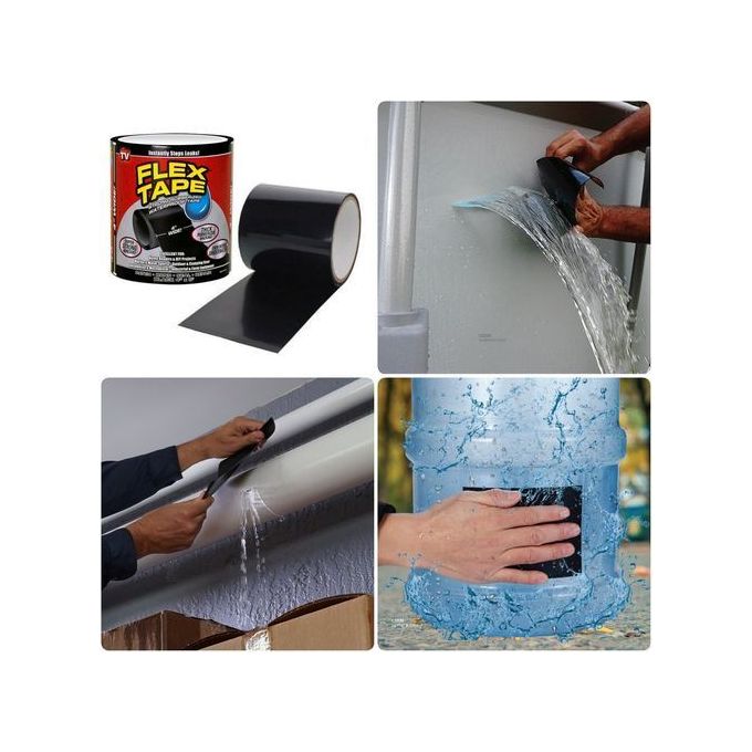 Flex Tape Scotch de réparation blanc Bande autocollante étanche caoutchouc  forte Anti-fuite à prix pas cher