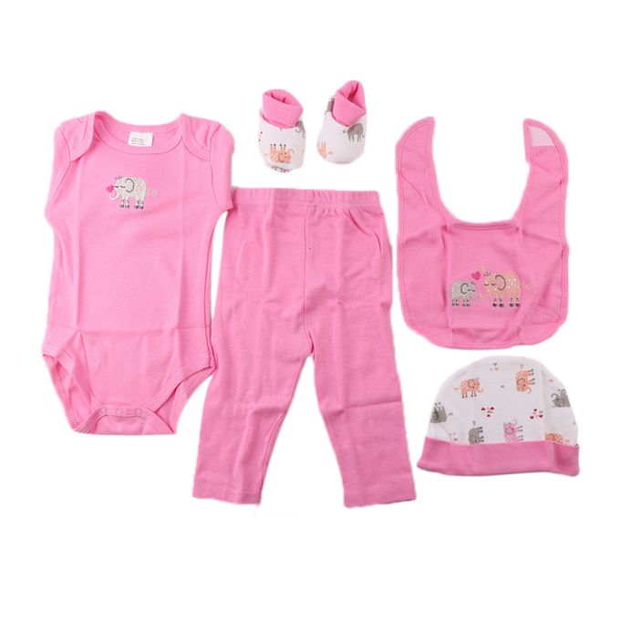 Coffret Cadeau De Naissance Nouveau Ne Bebe 5 Pieces Rose 0 6 Mois Prix En Algerie Jumia Dz