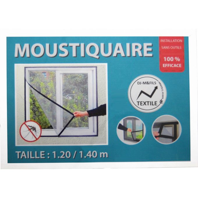 Moustiquaires Pour Fenêtre Avec Fixation- Anti Moustique , Insectes,  Mouches, 1.4 × 1.2 M - Letshop.dz