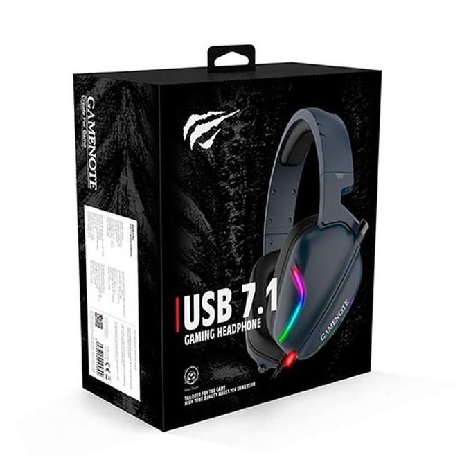 GAMENOTE H2013d Casque gamer avec micro et retro éclairage RGB pour PC &  consoles - Haut-parleur