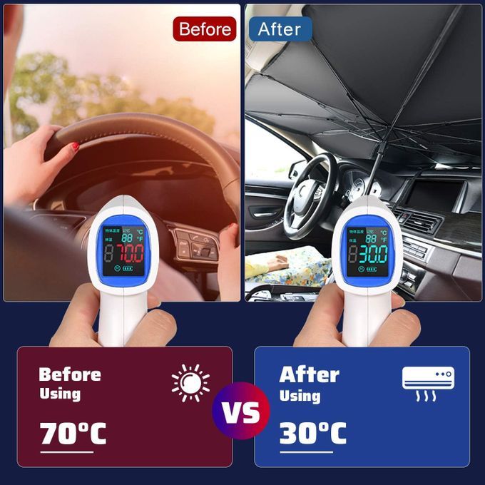 Pare-soleil pliable pour voiture protection solaire bloc UV-noir - Prix en  Algérie