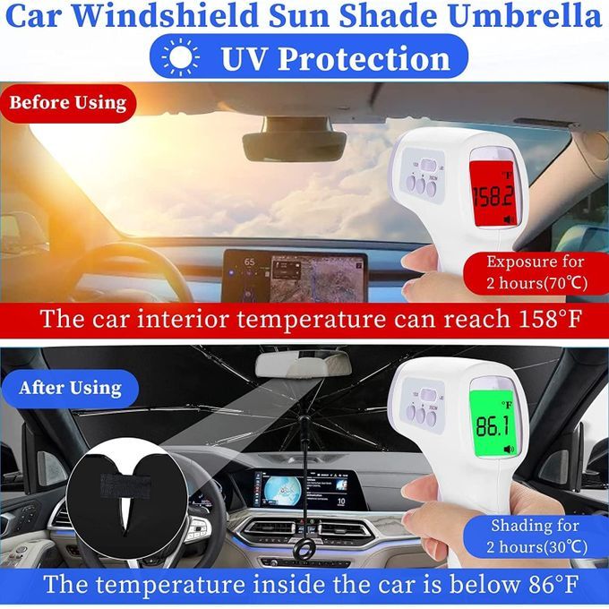 Pare-soleil pliable pour voiture protection solaire bloc UV - Letshop.dz