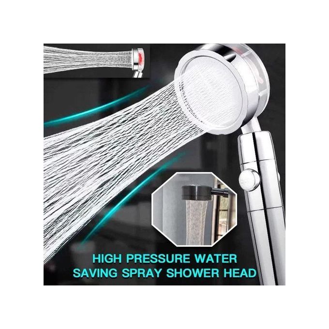 Pommeau De Douche Haute Pression Anti-calcaire 360° - Économie D'eau, ABS, Garantie 3 Ans, Couleur Au Choix