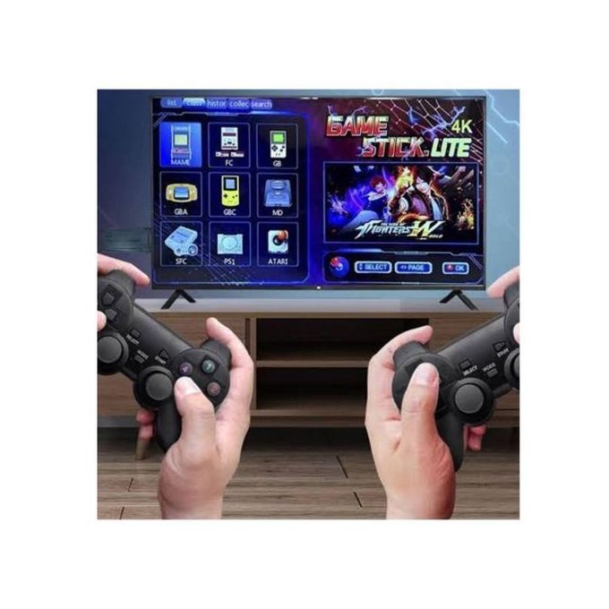 Tv box Android 11 Game Stick X8 Consoles de jeux vidéo rétro 4K 10000 jeux  - Alger Algérie