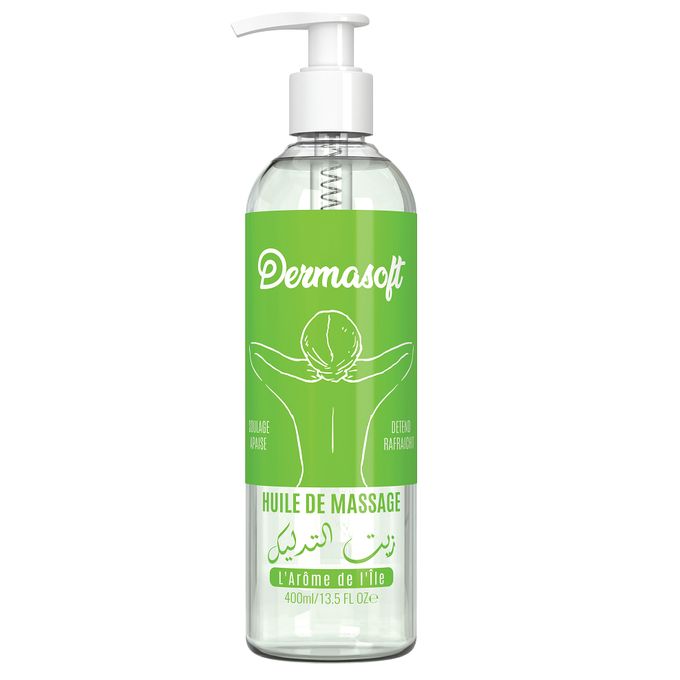 Huile de massage relaxante Dermasoft - Flacon de 200 ml