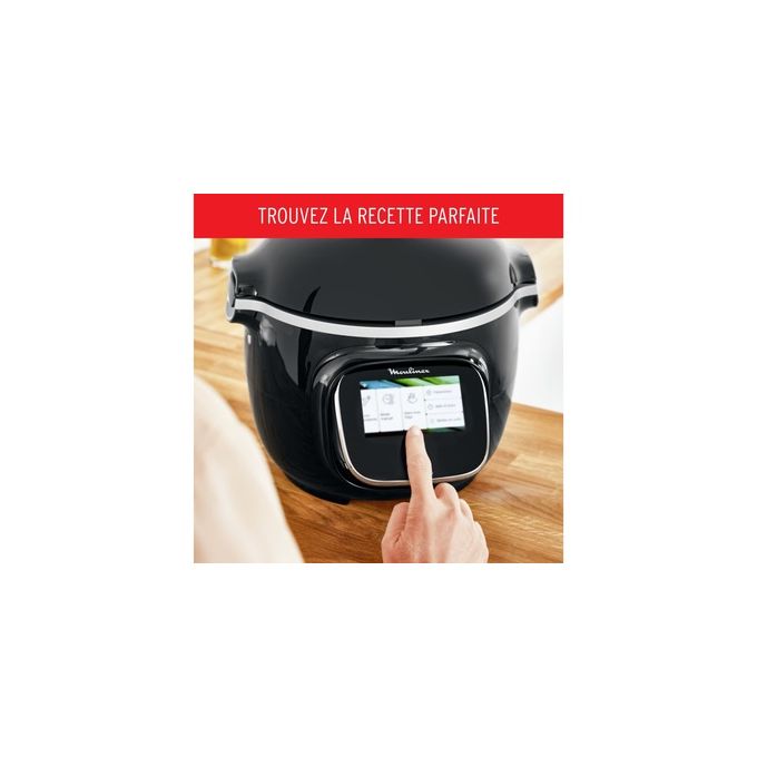 Moulinex Cookeo Touch Wifi Multicuiseur intelligent, Haute pression, Cuve 6  L, Jusqu?à 6