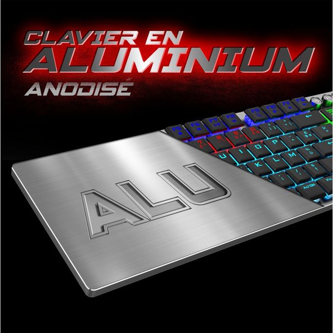 Clavier Gamer Mécanique AZERTY RGB – Bluetooth / USB - Prix en Algérie