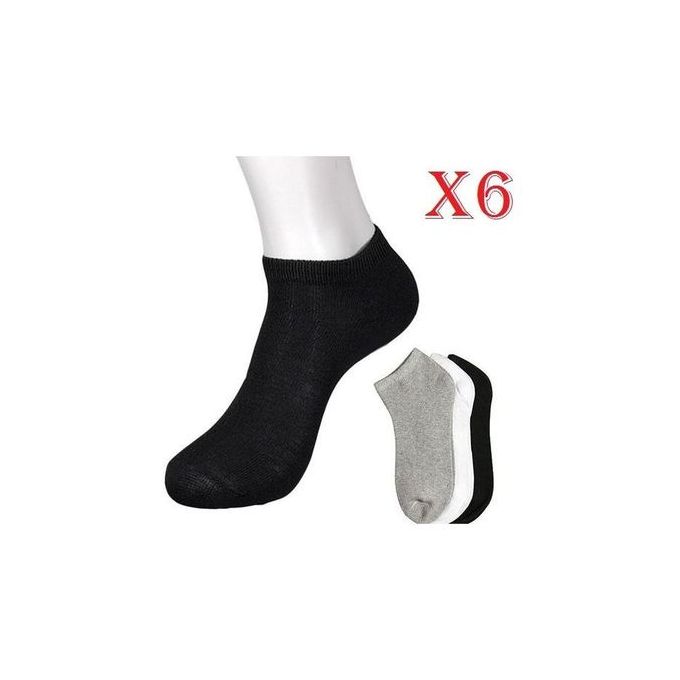 Pack 02 Soquettes Footie Invisibles Blanc (39-42) et (43-46) unisex soft  cotton - Prix en Algérie