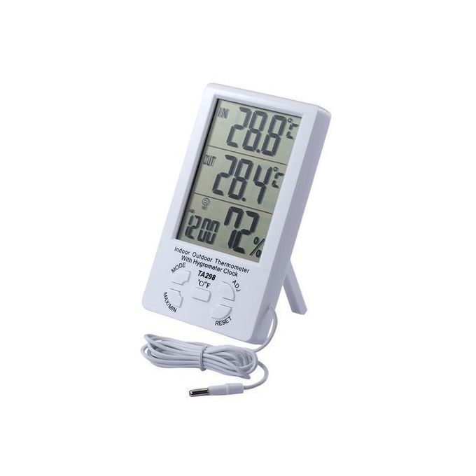 Thermometre - Hygromètre Numérique Intérieur / Extérieur -Ta298 - Prix en  Algérie