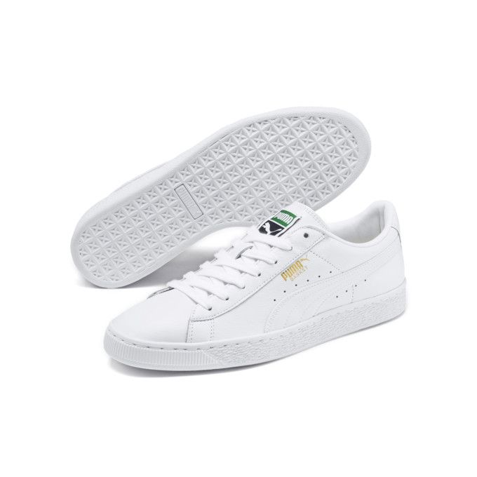 puma basket white white