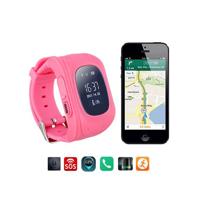 Montre Gps Tracker Pour Enfant Gsm / Gprs / Gps - G36 Q50 - Rose