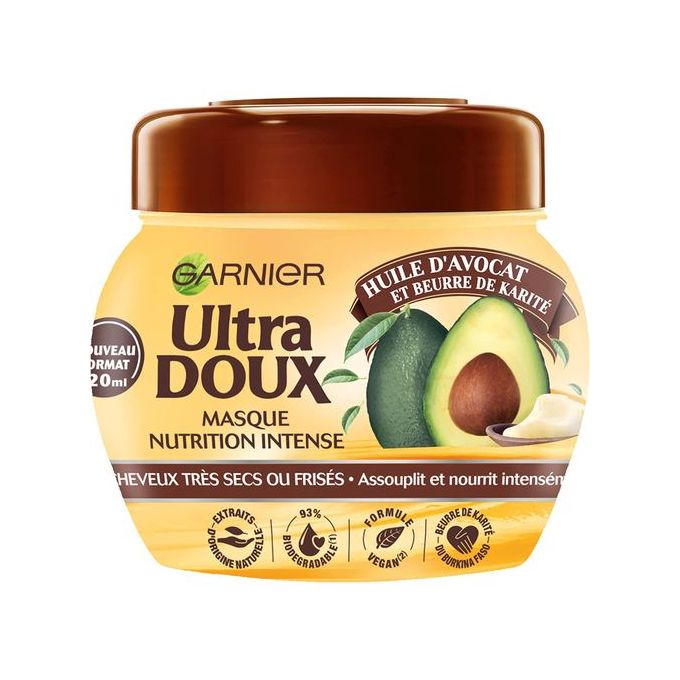 GARNIER ULTRA DOUX HUILE D'AVOCAT ET SOINS DES CHEVEUX KARITÉBOTER