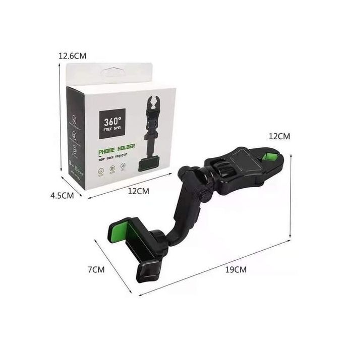 Vordpe Rétroviseur Appareil Photo Smartphone - Clip Réglable Pour Selfies Créatifs (Noir)