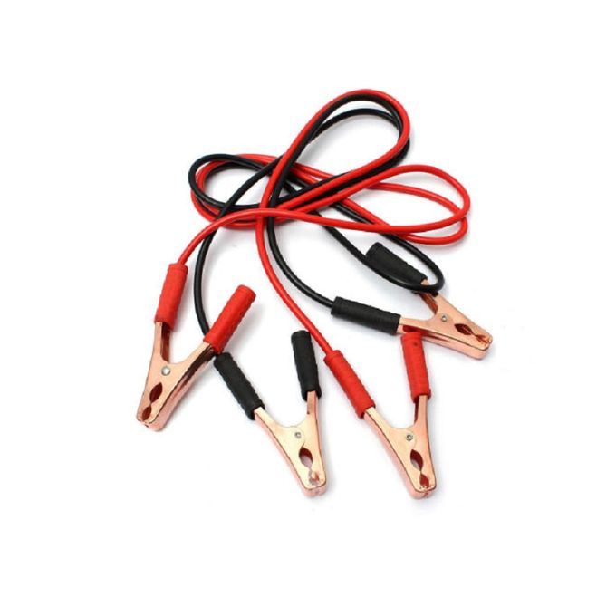 Ensemble de 2 cables de pince de batterie de voiture rouge et noir pour  batteri