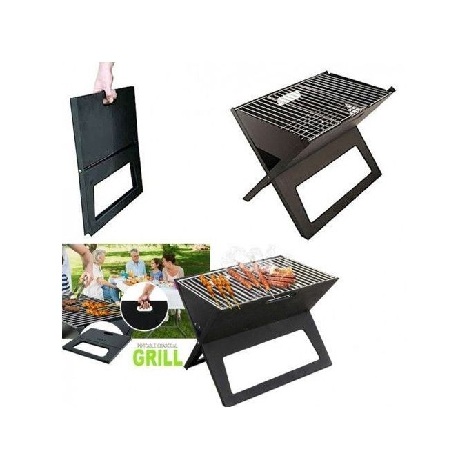 Barbecue Pliable Et Portable Forme X - A Charbon -Noir - Prix en Algérie