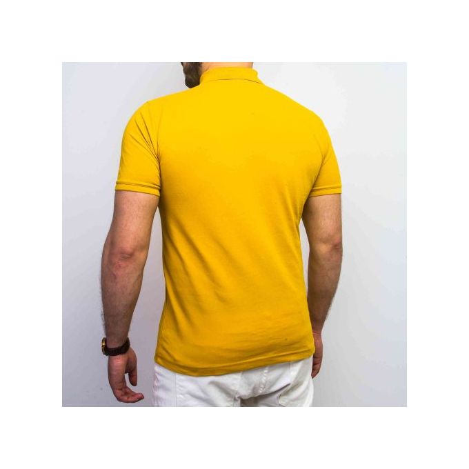 Polo Homme Unis - JAUNE MOUTARD - Prix en Algérie