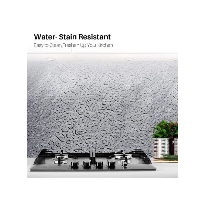 Papier Peint Aluminium Imperméables Pour Cuisine Argent ...