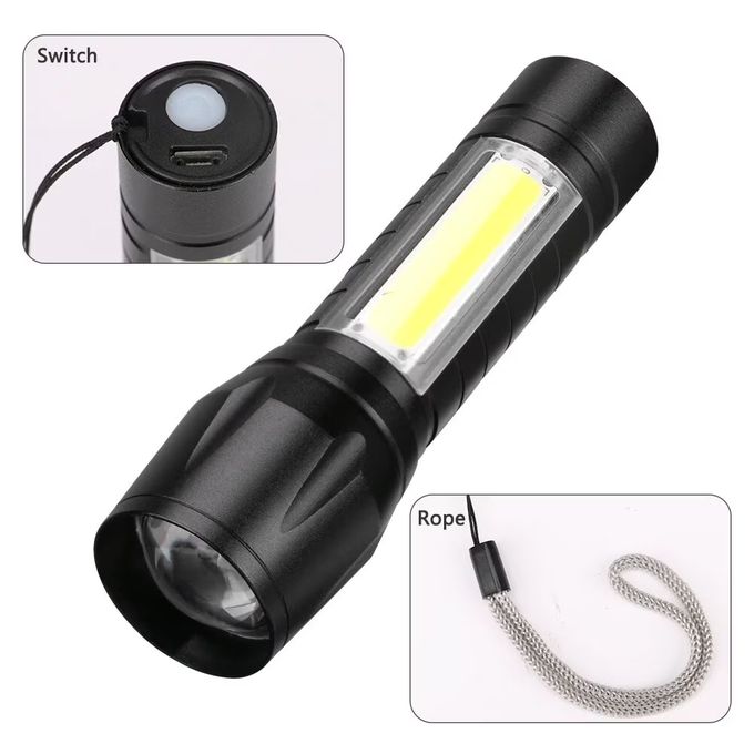 Ulisem Lampe Torche LED Rechargeable USB, 3 Pièce Lampe de Poche