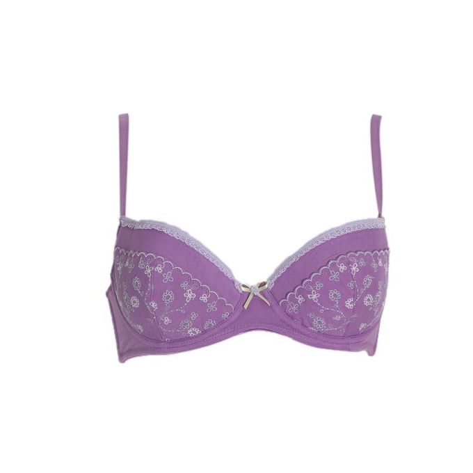 soutien gorge mauve