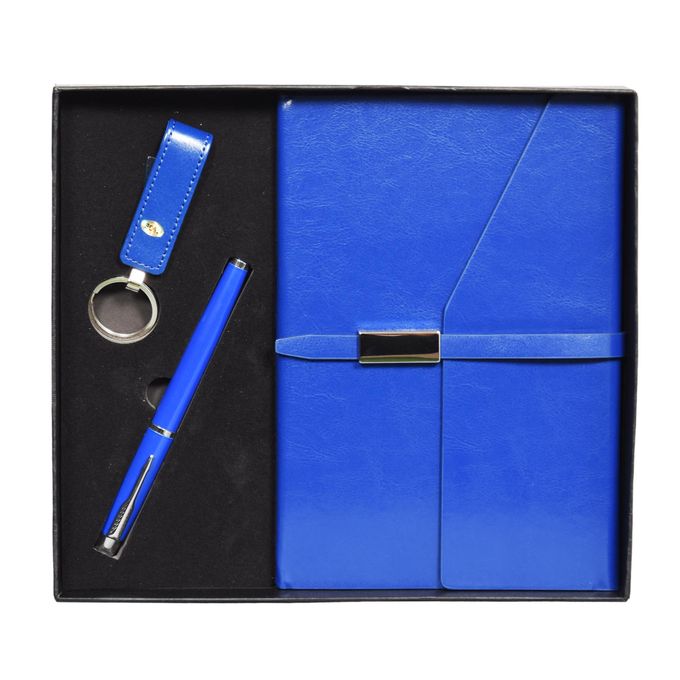 Coffret cadeau élégant : Porte-clé USB, stylo à bille et agenda