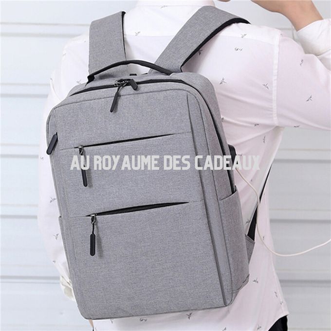 Sac à dos Unisex scolaire pour ordinateur Portable avec chargeur USB - Prix  en Algérie