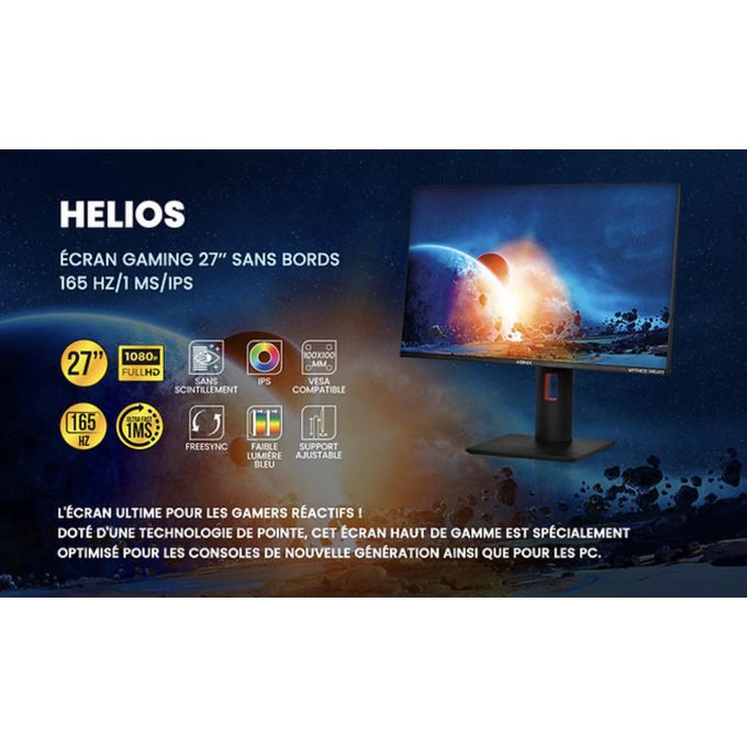 Écran gaming FHD Helios 27 165Hz - Mythics - KONIX