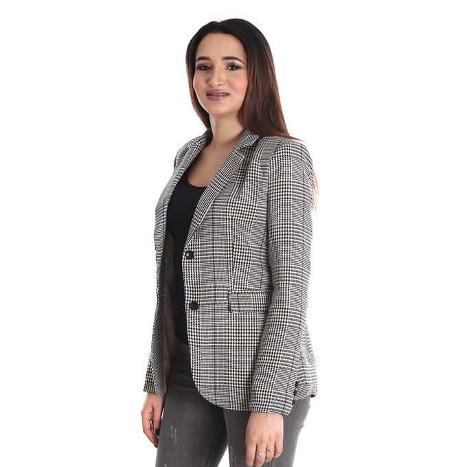 blazer gris femme