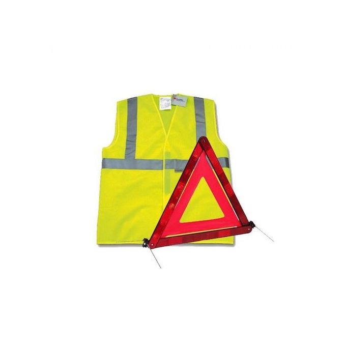 Kit de Sécurité Triangle Et Gilet De Signalisation De Secours