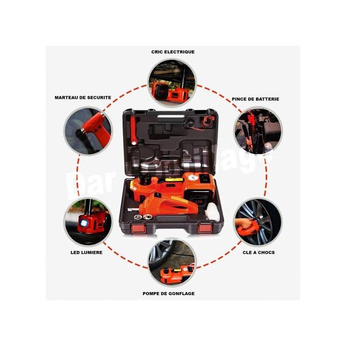 Ouedkniss.com - Kit d'urgence pour outils de voiture . 💠 Commander 👉   . 🔹 Cric de voiture et tournevis électrique  équipées. 🔹 Pompe pneumatique haute performance pour gonfler les roues. 🔹