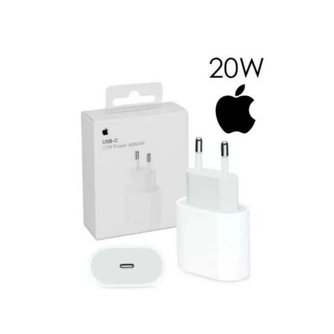 Apple Adaptateur secteur USB-C original pour l'iPhone 11 - Chargeur -  Connexion USB-C - 20W - Blanc