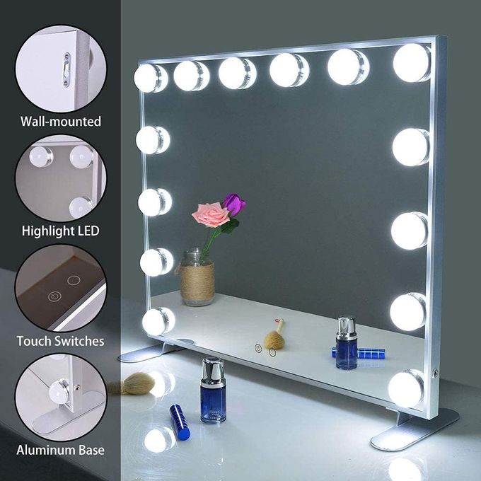 Lot de 10 Lampe LED Autocollante Pour Miroir Style Hollywood