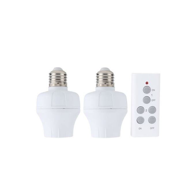 Support Multi Douille - Base De Lampe E27 - 3 En 1 - Blanc - Prix en  Algérie