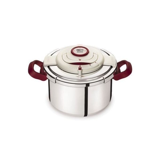 Cocotte Minute - Autocuiseur Avec Minuterie 2 En 1 En Inox 6L - Gris - Prix  en Algérie