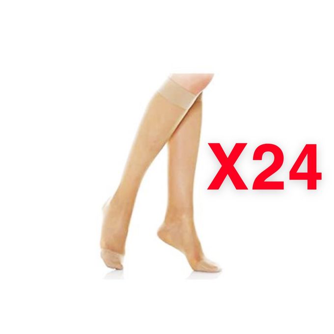 Pack 24 X Paires Mi-Bas Pour Femmes - Beige. - Prix en Algérie