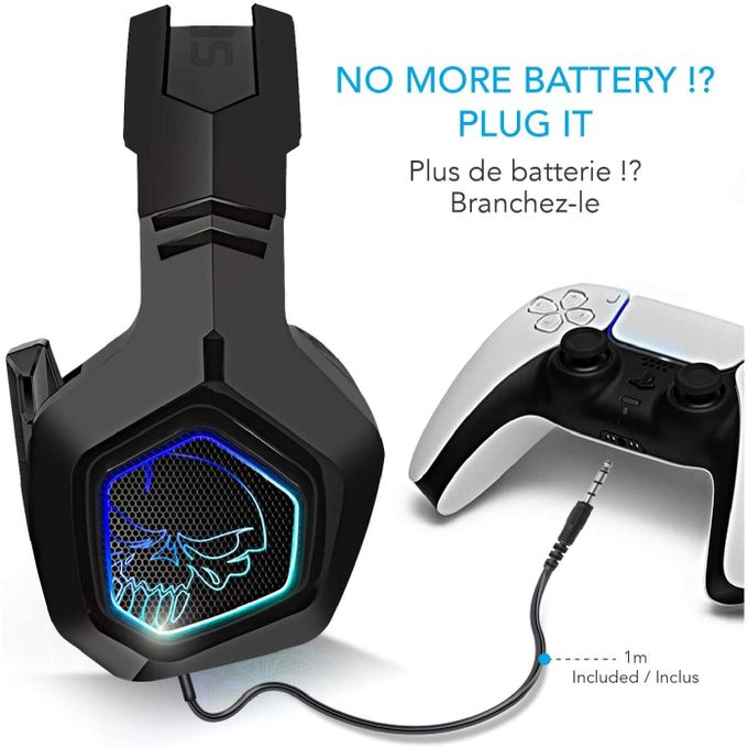 Casque gaming avec micro flexible homday Xpert