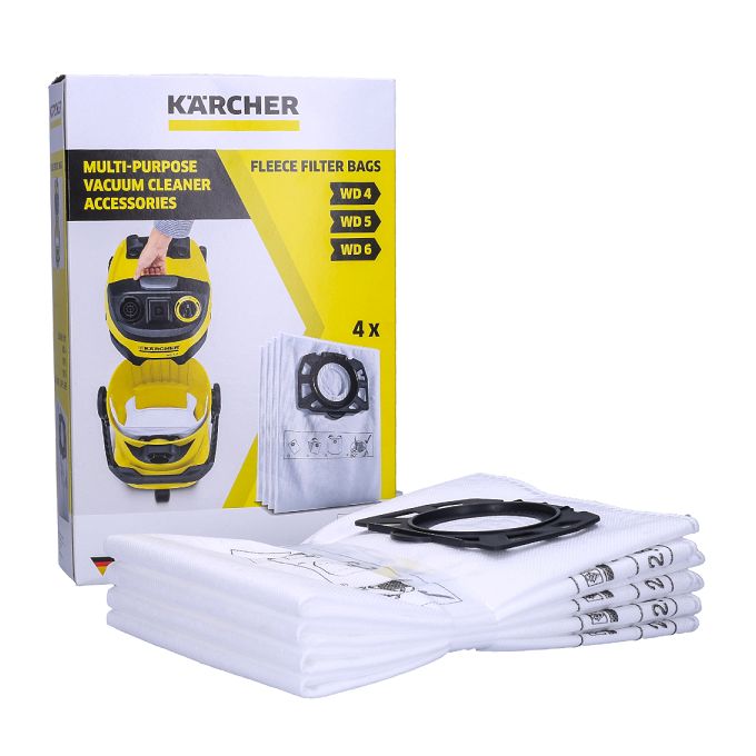 Kärcher Sachet filtre ouate accessoire pour les aspirateurs multifonctions  eau et poussières WD2250 MV2 6pcs