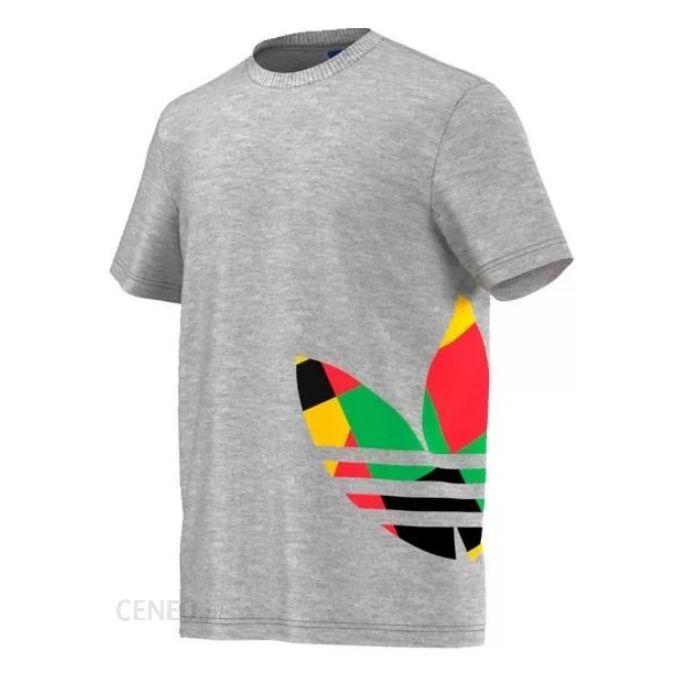T-Shirt Homme Originals Mosaic Trefoil Tee Cole Rond En Coton Doux Léger -  Gris - Prix en Algérie