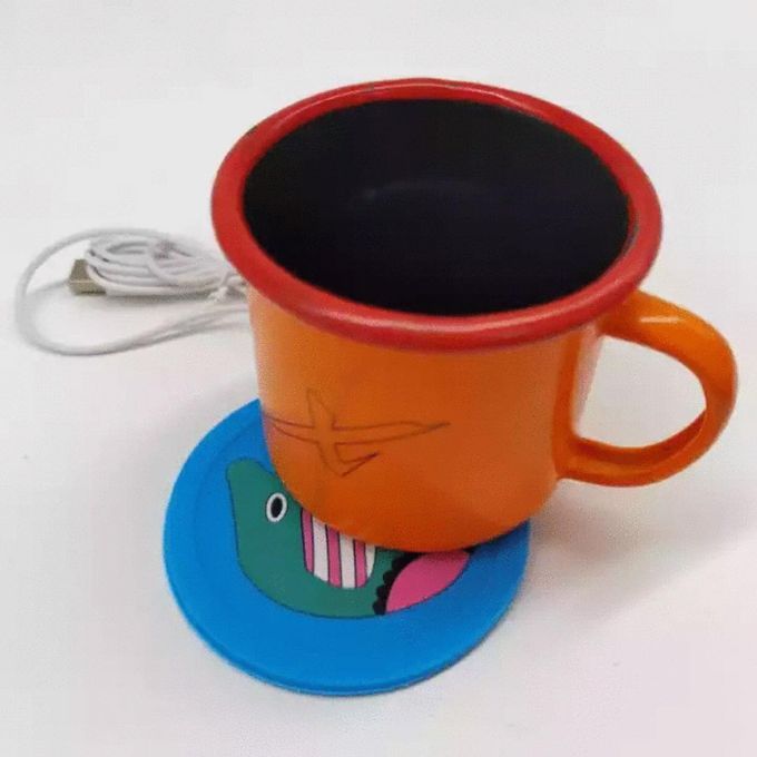 Sous Tasse Chauffante Maintien Au Chaud Usb En Silicone-Rose - Prix en  Algérie