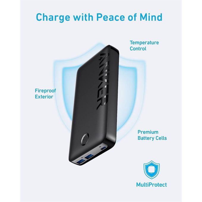 Powerbank 20000 mAh Batterie Externe USB C + USB A Chargeur Portable 20W -  Prix en Algérie