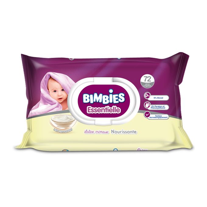 Lingettes Bimbies Lait Nettoyant 0 Alcool Et 0 Parabene 72 Lingettes Prix En Algerie Jumia Dz