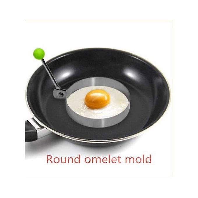 Fdit moule à œufs rond Moule à friture à oeufs en acier inoxydable