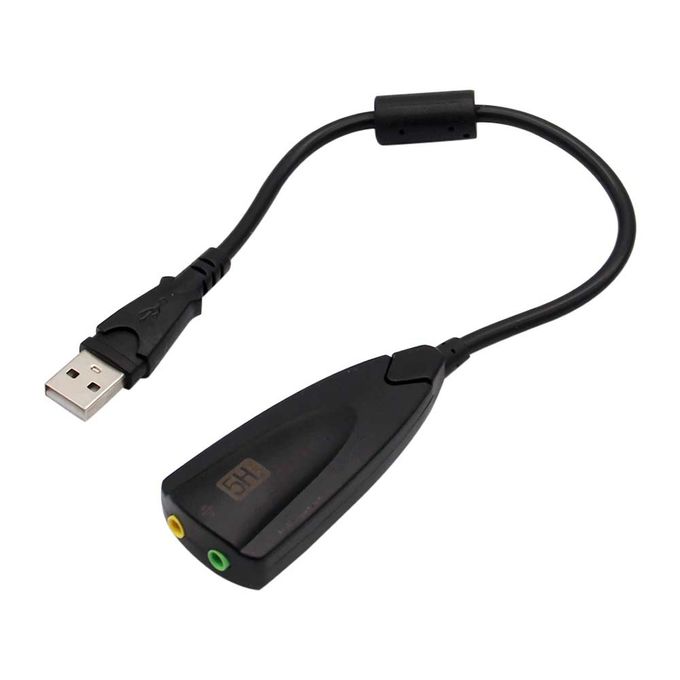 CABLING® USB 2.0 7.1 Canal externe USB Audio Carte Son Adaptateur avec  3.5mm Casque Microphone pour PC , Ordinateur de bureau