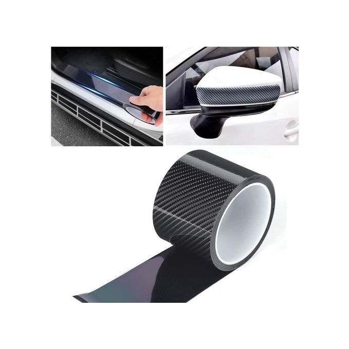 4 * Bande de protection anti-rayures pour bord de porte de voiture en fibre  de carbone Garniture anti-collision 