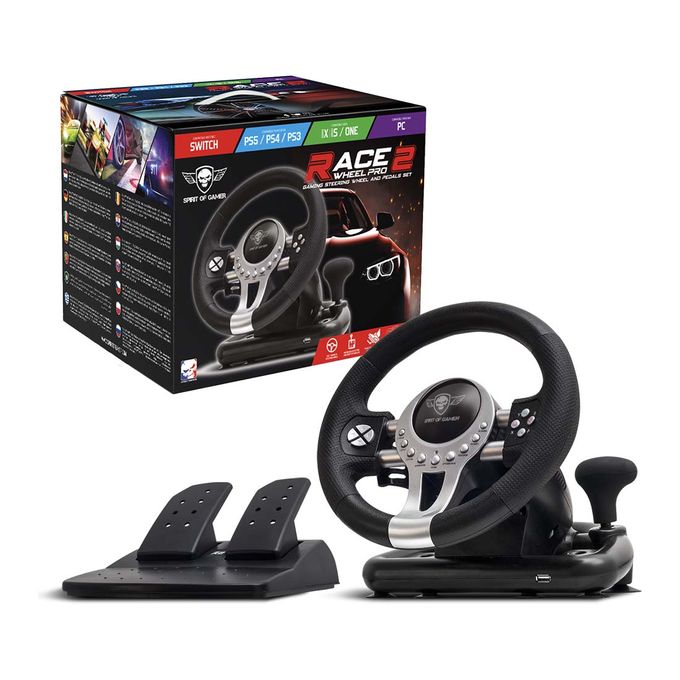 Volant De Course Race Wheel Pro 2 Pédales Vitesse Ps4 / Xbox One / Pc /  Switch