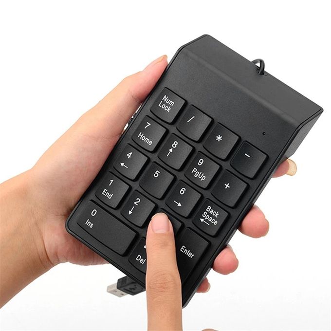 Mini-clavier pavé numérique universel filaire USB 18 touches