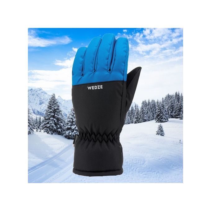 Gants de ski pour enfants, gants de neige chauds d'hiver imperméables épais  pour les enfants de 2 à 11 ans, Xs bleus